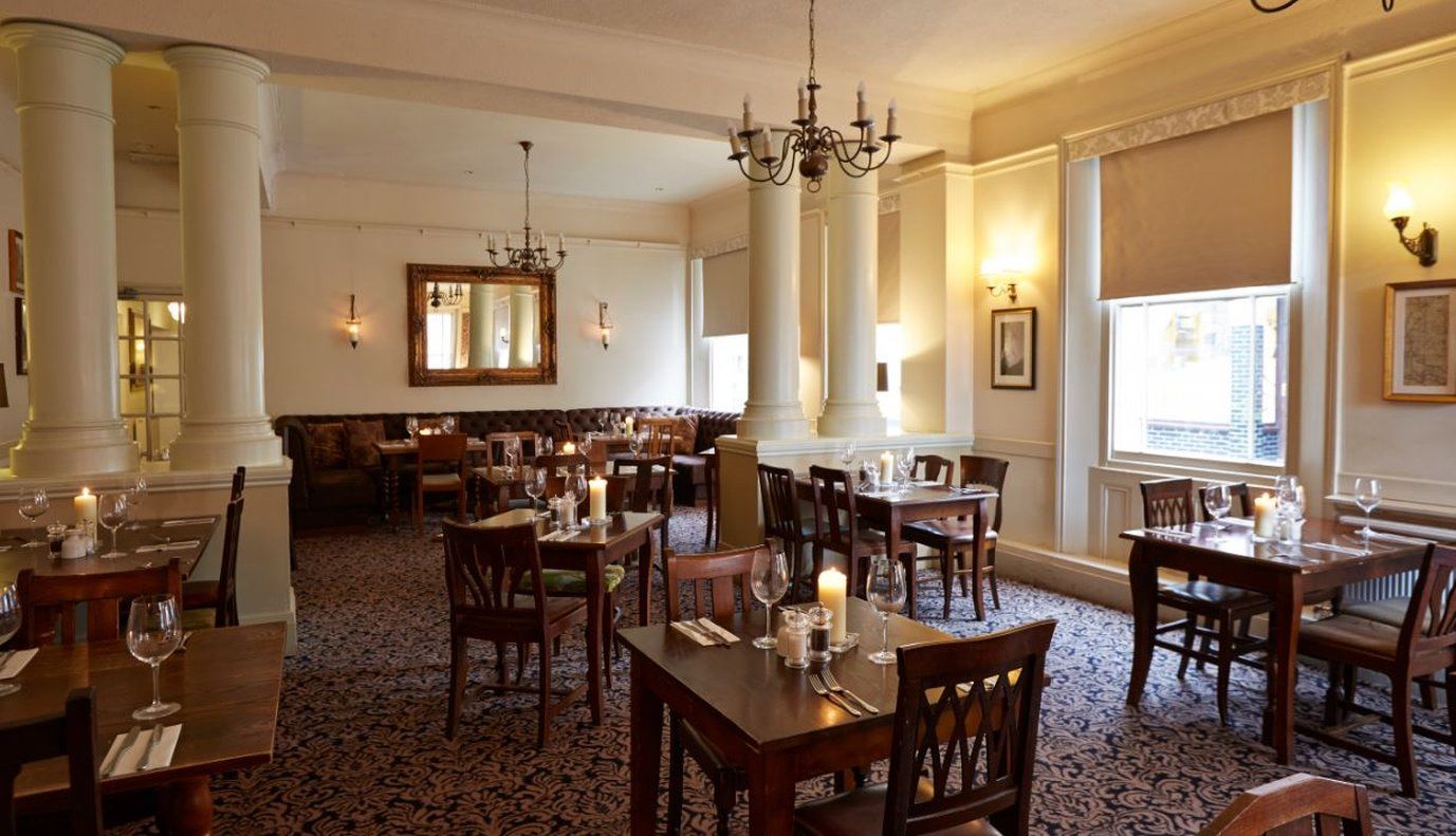 George Hotel By Greene King Inns Huntingdon Restoran foto